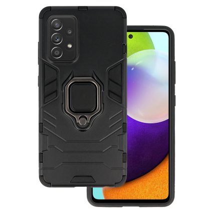 Zadný kryt Ring Armor pre Samsung Galaxy A52/A52S, čierny