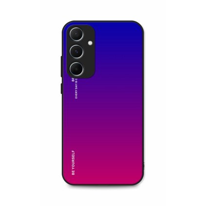 Zadný pevný kryt LUXURY na Samsung A55 dúhový fialový