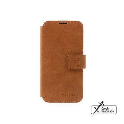 Kožené Flipové puzdro FIXED ProFit pre Samsung Galaxy M53 5G, hnedé