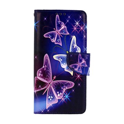 Flipové puzdro TopQ pre Xiaomi Poco X6 Pro 5G Modré s motýlikmi