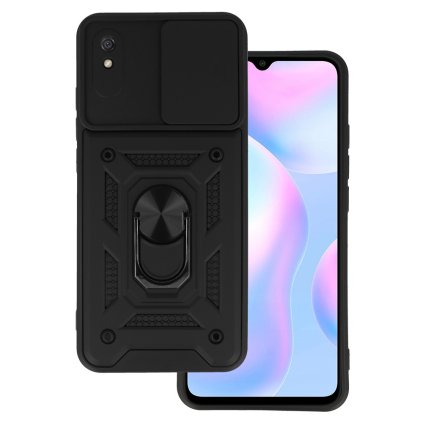 Slide Camera Armor Case pre Xiaomi Redmi 9A Black