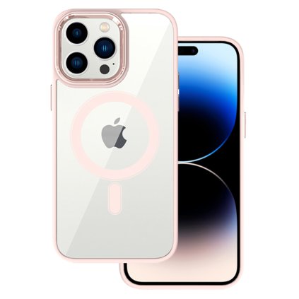 Zadný kryt Tel Protect Magnetic Clear pre Iphone 11 Pro Salmon