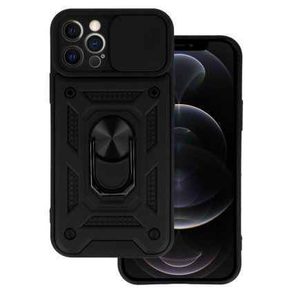Slide Camera Armor Case pre Iphone 12 Pro Black