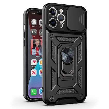 Slide Camera Armor Case pre Motorola Edge 30 Neo 5G Black