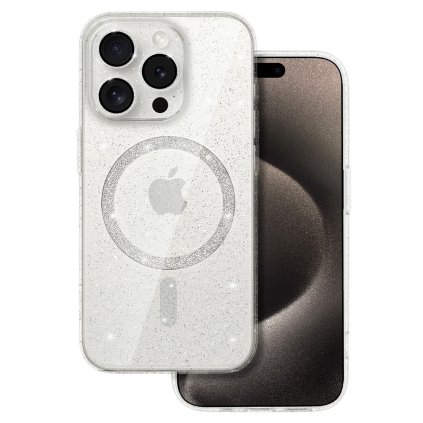 Puzdro Glitter Magsafe pre Samsung Galaxy S23 Ultra transparentné