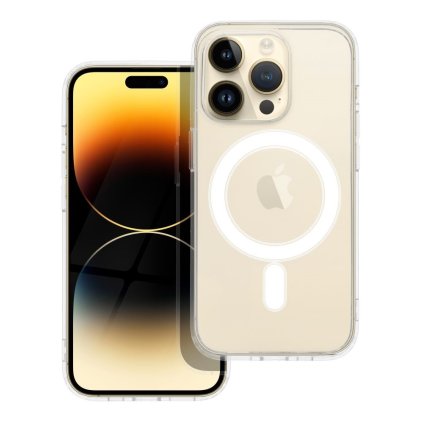 Zadný pevný kryt Clear Magnetic pre iPhone 14 Pro Max priehľadný