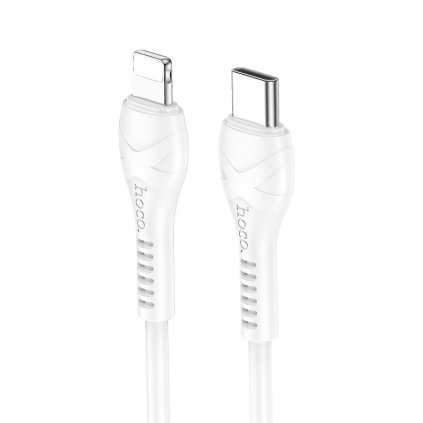 Dátový kábel Hoco X37 USB-C na Lightning 1 m biely