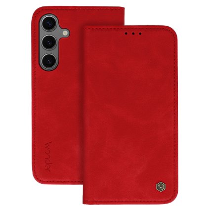 Flipové puzdro Wonder Smart pre Samsung S22 červené