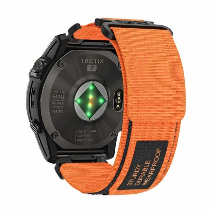 Nylonový remienok pre Garmin 22 mm 1 oranžový