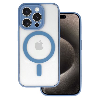 Zadný kryt Acrylic Color Magsafe pre Iphone 15 Pro Max light modrý