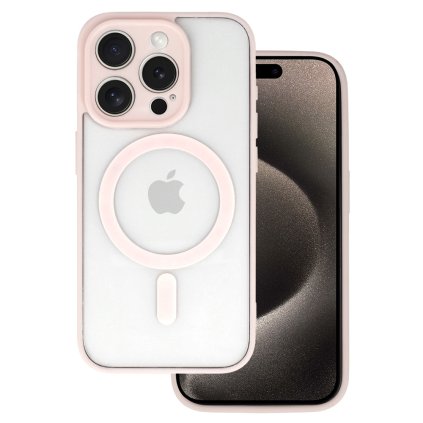 Zadný kryt Acrylic Color Magsafe pre Iphone 13 Pro svetlo ružovy
