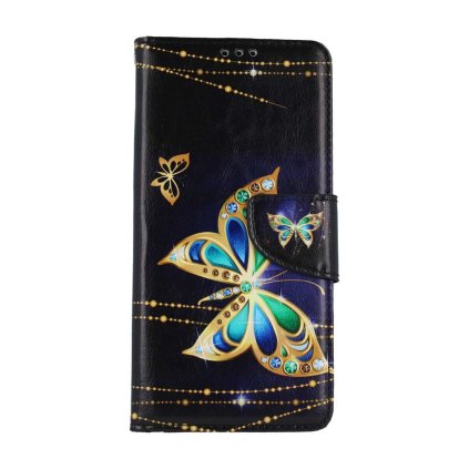 Flipové puzdro TopQ pre Xiaomi Redmi Note 13 Pro Zlatý motýlik