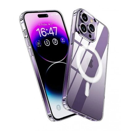 Zadný pevný kryt Clear Magnetic pre iPhone 16 Pro Max priehľadný