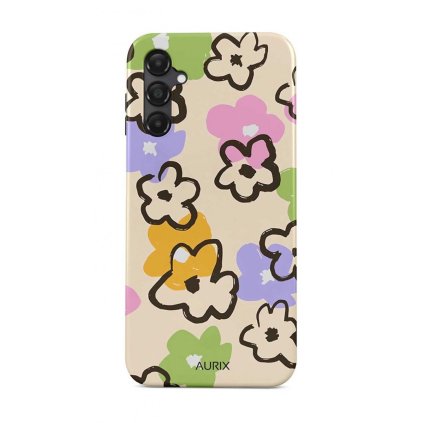 Zadný pevný kryt AURIX na Samsung A14 Flower Drawing
