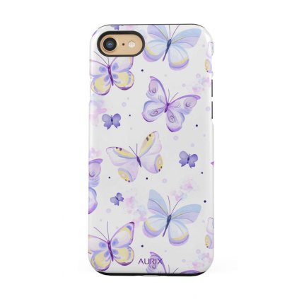 Zadný pevný kryt AURIX pre iPhone SE 2020 Butterflies