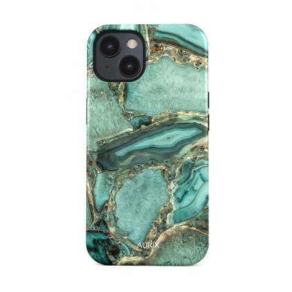 Zadný pevný kryt AURIX MagSafe pre iPhone 14 Emerald Glow