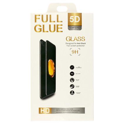 Tvrdené sklo Full Glue 5D pre iPhone 16 Plus čierne