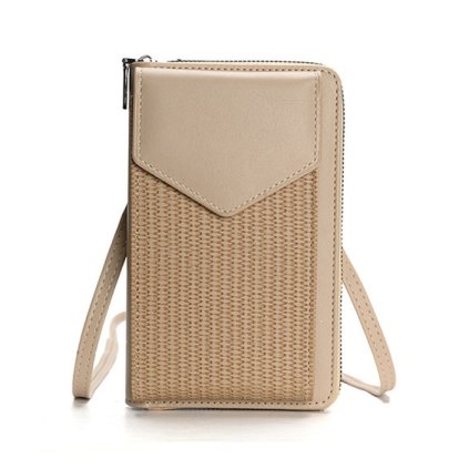 Kabelka na mobil Twill s popruhom béžová