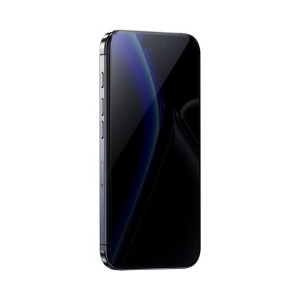 Tvrdené sklo Benks Warrior Privacy pre iPhone 16 Plus-15 Plus-14 Pro Max čierne
