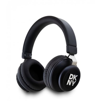Bezdrôtové slúchadlá DKNY PU kožené Bluetooth čierne