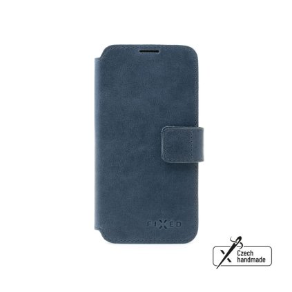 Kožené Flipové puzdro FIXED ProFit pre Apple iPhone 16 Pro Max, modré