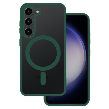 Zadný kryt Acrylic Color MagSafe pre Samsung S24 FE green