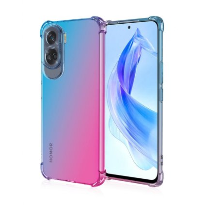 Zadný kryt pre Honor 90 Lite 5G Shock dúhový modro-ružový