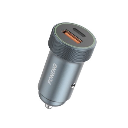 Adaptér do auta Foneng C16 s funkciou rýchleho nabíjania Dual 30W 3A strieborný