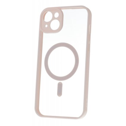 Zadný kryt Acrylic Color Magsafe pre iPhone 15 Plus svetlo ružový