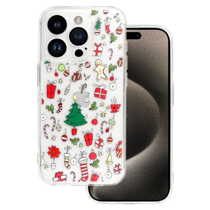 Zadný kryt TEL PROTECT Christmas Clear pre iPhone 13 Pro Design 2