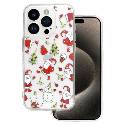 Zadný kryt TEL PROTECT Christmas Clear pre iPhone 13 Pro Design 1
