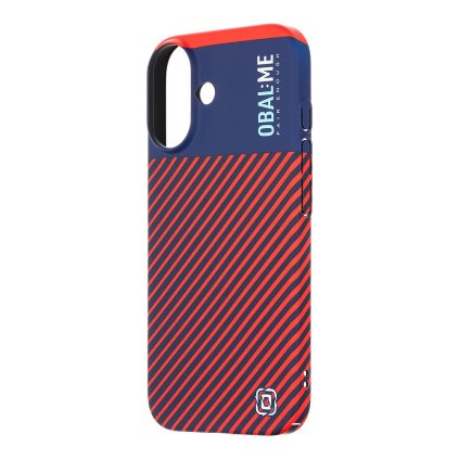 Zadný kryt OBAL:ME Flossy Stripes pre Apple iPhone 16 Blue/Red