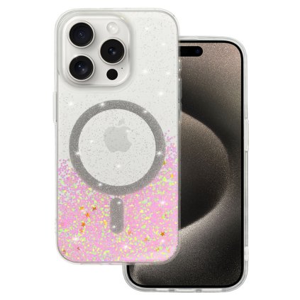 Zadný kryt Tel Protect Moonlite Magsafe pre iPhone 14 Pro Max ružový priehľadný