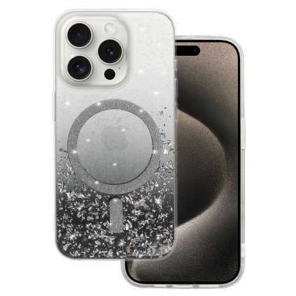 Zadný kryt Tel Protect Moonlite Magsafe pre iPhone 14 Pro Max čierny priehľadný