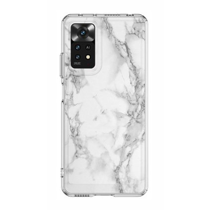 Zadný pevný kryt STYLE na Xiaomi Redmi Note 11 Mramor biely