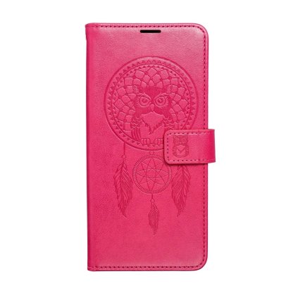 Flipové puzdro Mezzo pre Samsung A16 Lapač so sovičkou ružové