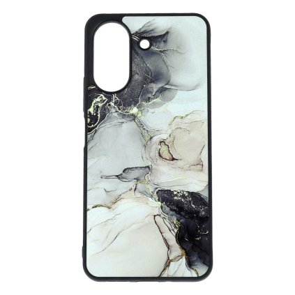 Zadný pevný kryt Marble na Xiaomi Redmi 13C Smoky Cream