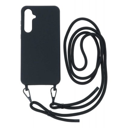 Zadný kryt Simple na Samsung A55 čierny so šnúrkou