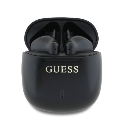 Bezdrôtové slúchadlá Guess Printed Classic Logo TWS Black