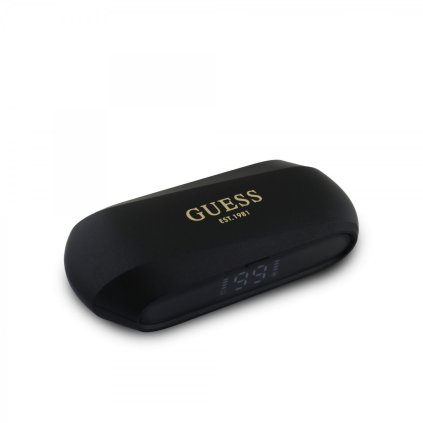Bezdrôtové slúchadlá Guess Elongated Metallic TWS Black