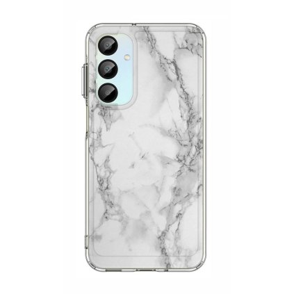Zadný pevný kryt STYLE na Samsung A16 Mramor biely