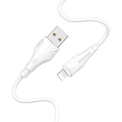 Dátový kábel Borofone BX18 Optimal USB-A - Lightning 2A 1m biely