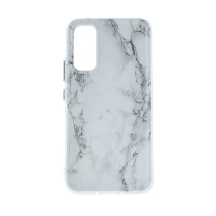 Zadný pevný kryt STYLE na Samsung A34 Mramor biely