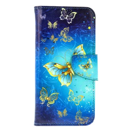 Flipové puzdro TopQ pre Samsung A55 Obloha s motýľmi
