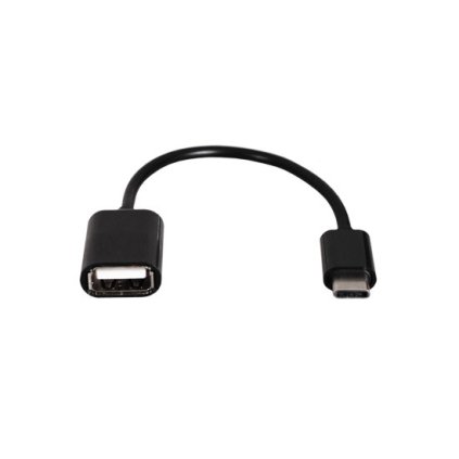 Redukcia USB-A na USB-C OTG čierna