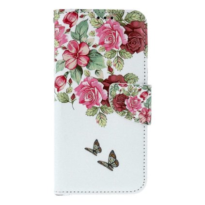 Flipové puzdro TopQ pre Samsung A16 Nežné kvety