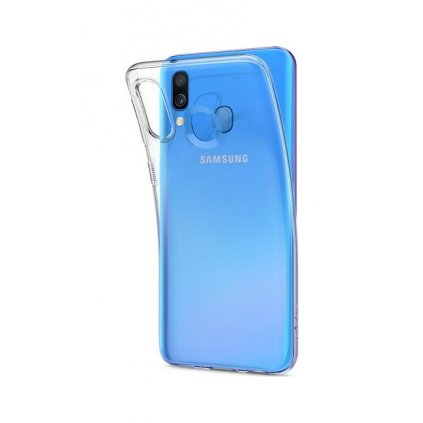 Ultratenký silikónový kryt na Samsung A40 0,5 mm priehľadný