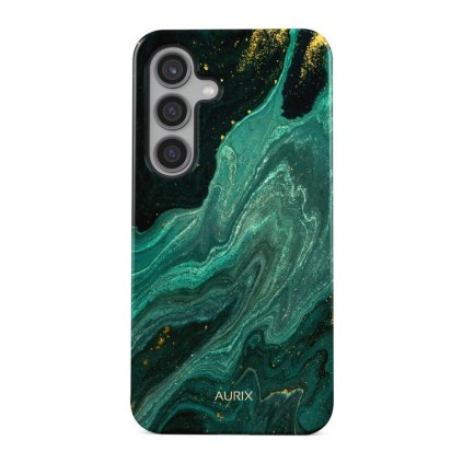 Luxusný kryt AURIX pre Samsung S24 FE Green Lagoon