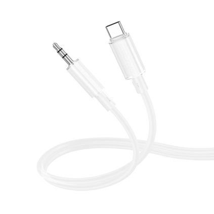 Kábel Borofone BL21 Lemon USB-C - jack 3,5 mm 1 m biely