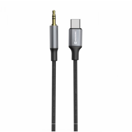 Audio adaptér Swissten USB-C - 3,5 mm jack 1,5 m čierny